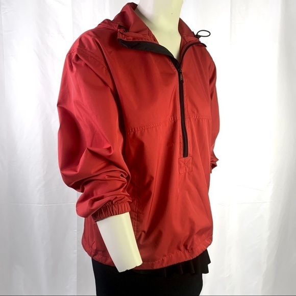 ROYAL ROBBINS RED WINDBREAKER LIGHTWEIGHT HOODIE JACKET UNISEX WOMEN  SIZE SMALL - Picture 3 of 17